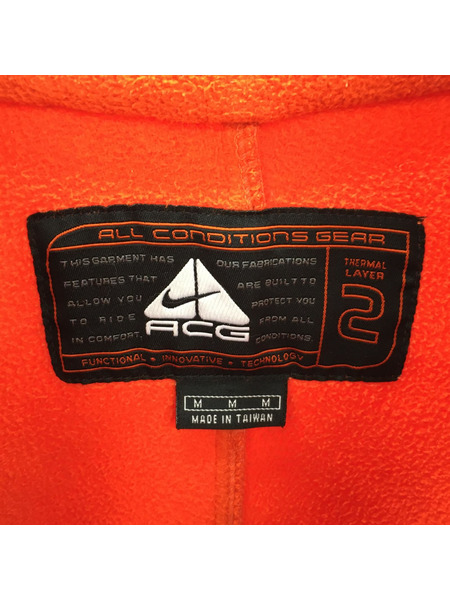 NIKE ブルゾン・ジャンパー NIKE ACG ハーフジップフリースジャケット オレンジ (M)