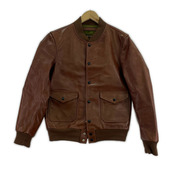 JIA SHI LEATHER A-1 レザージャケット 茶(M)