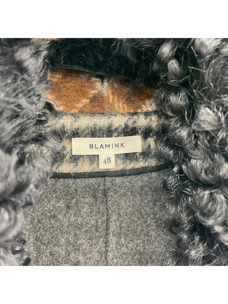 ジャケット BLAMINK/チェック/アルパカ/