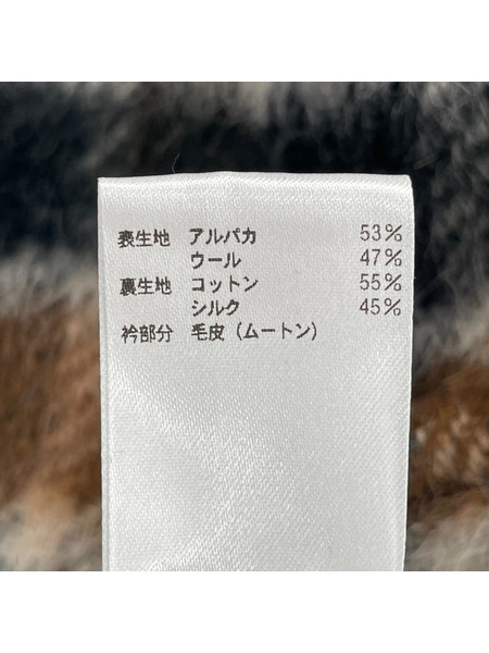 ジャケット BLAMINK/チェック/アルパカ/