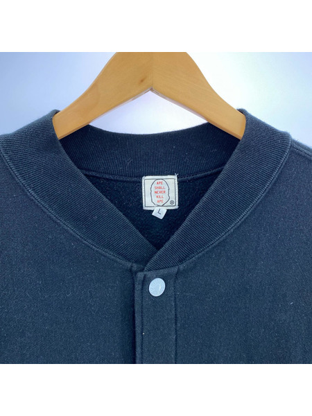 A BATHING APE 2001 白タグ スウェットスタジャン L 黒