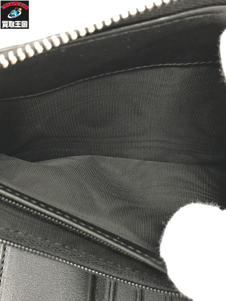 GUCCI 長財布 マイクログッチシマ　ラウンドジップ　黒 391465-493075