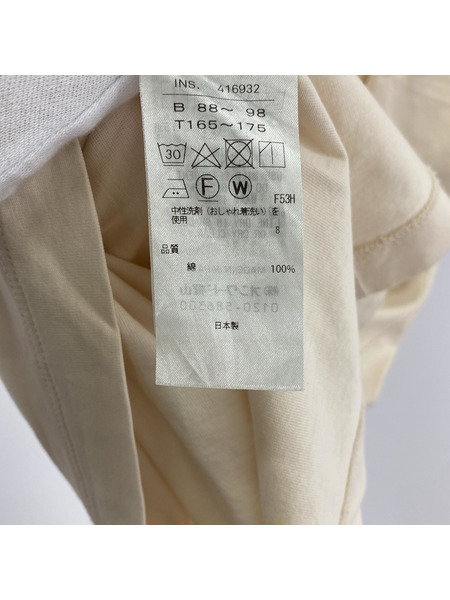 ATON 半袖Tシャツ・カットソー Suvin60/2 Perfect LST-SHIRT 04 ベージュ
