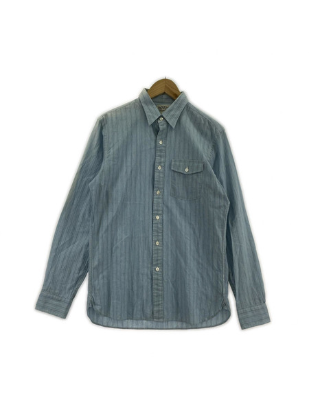 RRL 長袖シャツ RRL&CO ストライプシャツ ブルー S