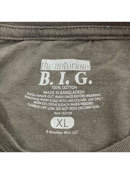 KITH VINTAGE B.I.G. 2024 プリントTee XL 黒