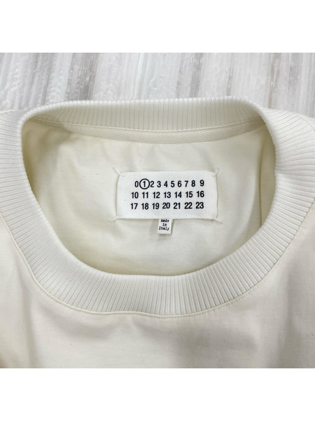 MAISON MARGIELA 半袖Tシャツ・カットソー 1 ギャザーデザイン SSカットソー ホワイト