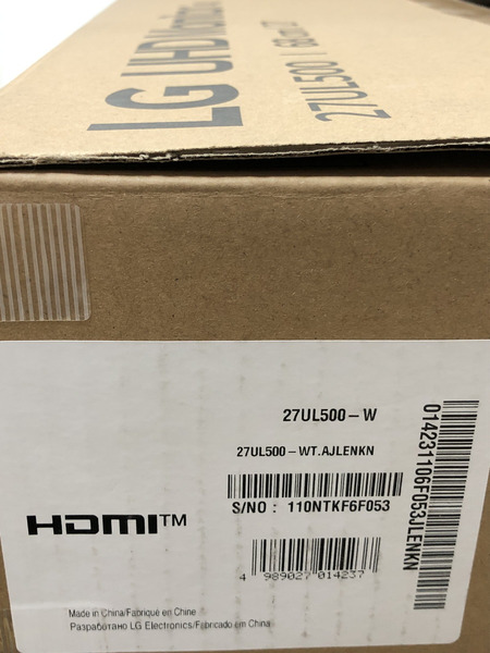 27インチ 4K HDR IPS液晶ディスプレイ