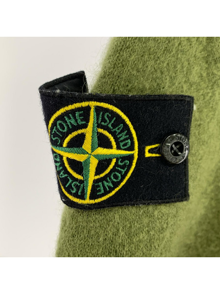 STONE ISLAND パーカー mohair knit hoodie GRN XL
