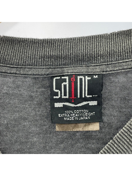 SAINT MICHAEL 長袖Tシャツ・カットソー 24AW LIVE IN HELL カットソー 黒 (M)