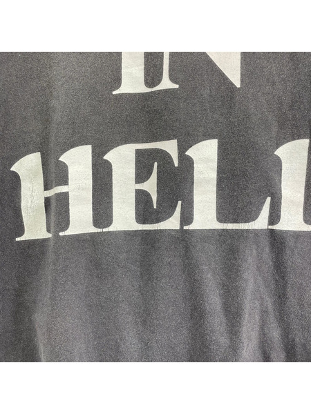 SAINT MICHAEL 長袖Tシャツ・カットソー 24AW LIVE IN HELL カットソー 黒 (M)