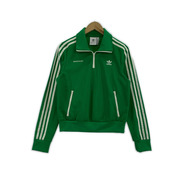 adidas sporty&rich ハーフジップトラックジャケット 緑 (L)