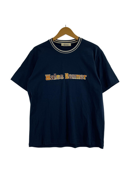 WALES BONNER Original embroidered cotton tee M ネイビー[値下]
