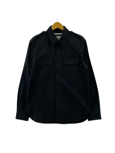 NEIGHBORHOOD 長袖シャツ GABARDINE WC-SHIRT M ブラック