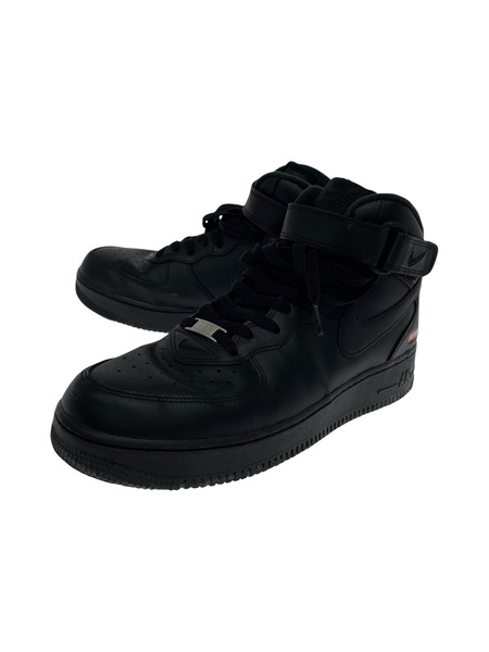 NIKE スニーカー ×Supreme Air Force 1 Mid Black FW24 28.5