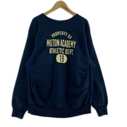 WAREHOUSE 四段カレッジスウェット XL ネイビー