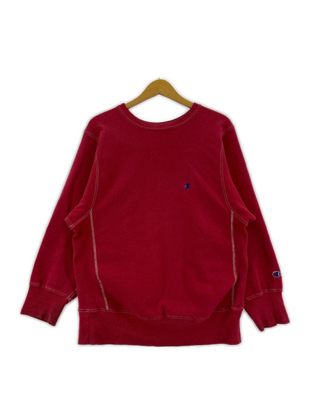 Champion スウェット・トレーナー 90s 刺繍タグ リバースウィーブ 赤