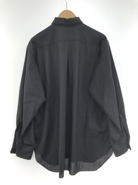 MARKAWARE Super120's トロピカルウールシャツ ブラック[値下]