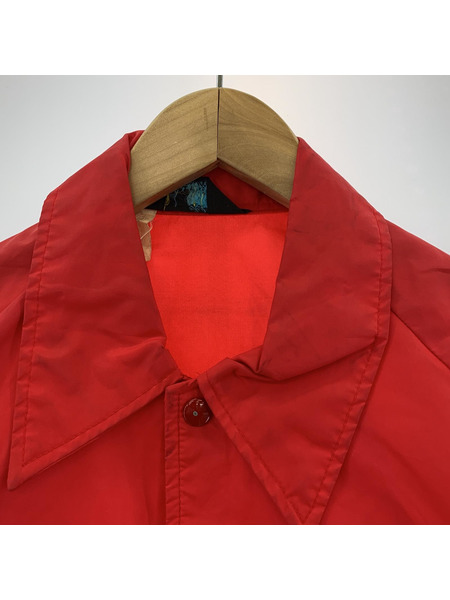 60s Champion MORAVIAN ACADEMY コーチジャケット (M) レッド