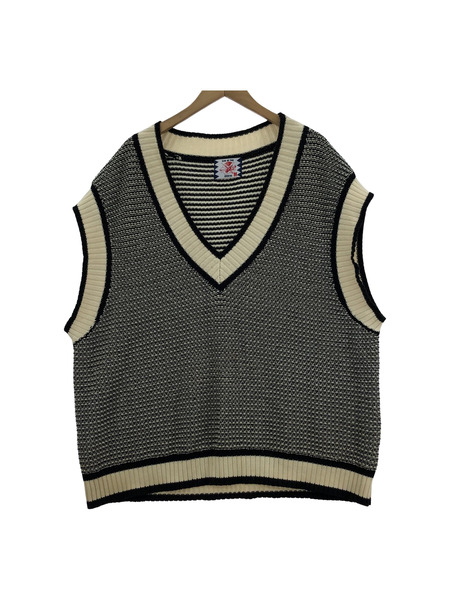 SON OF THE CHEESE コットンニットベスト　(M)[値下]