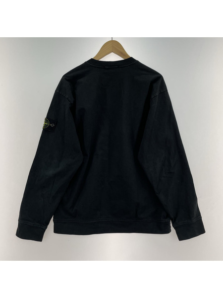 STONE ISLAND 長袖Tシャツ・カットソー クルーネックカットソー/BLK/M[値下]