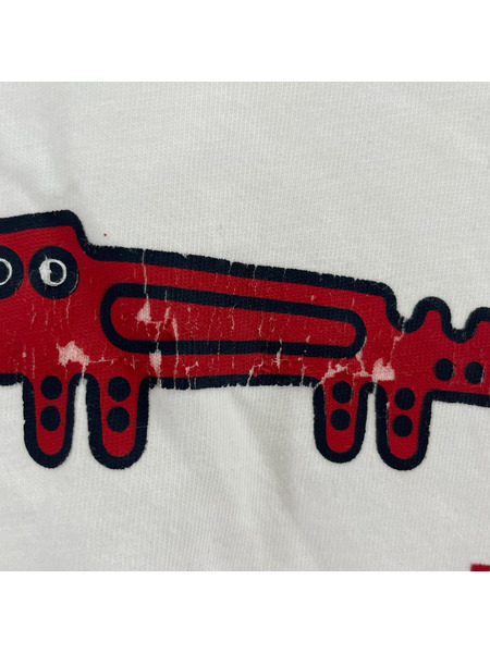 MONCLER 半袖Tシャツ・カットソー 白 ワニ プリント