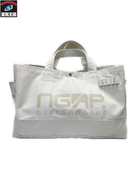 midorikawa×NGAP NGAP TOTE BAG トートバッグ M アイボリー