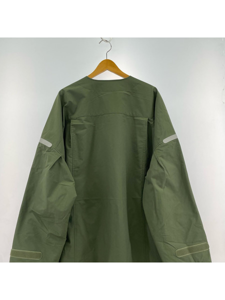 ジャケット COLLARLESS OVERSIZED LONG PADDING COAT