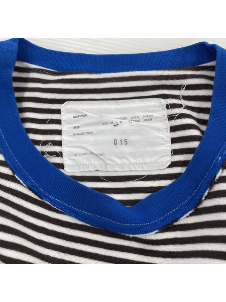 CAMIEL FORTGENS 半袖Tシャツ・カットソー ボーダーSSTEE S