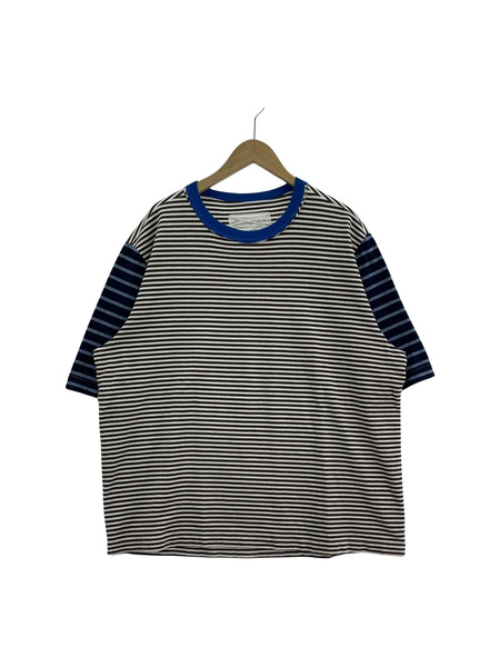 CAMIEL FORTGENS 半袖Tシャツ・カットソー ボーダーSSTEE S