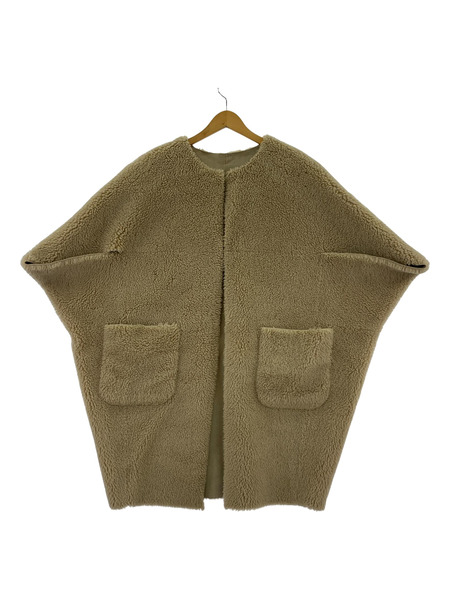 ジャケット AKTE リバーシブルボアジャケット ベージュ