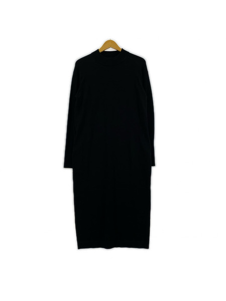 theory 長袖ワンピース 黒 ニットワンピース