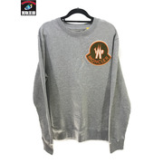 MONCLER/CREWNECK WITH TAPEST/GRY/2/モンクレール/グレー/カットソー