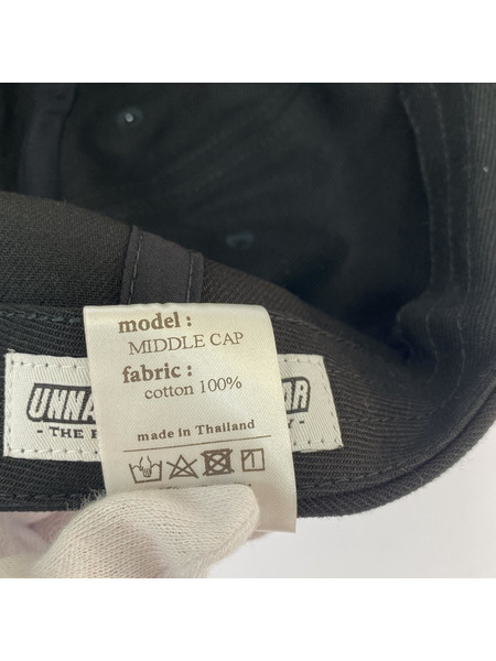 UNNAMED HEADWEAR MIDDLE CAP/キャップ 黒[値下]