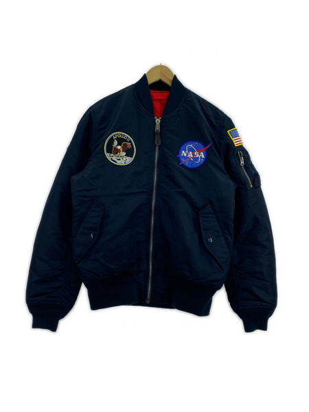 ALPHA フライトジャケット NASA APOLLO II 紺