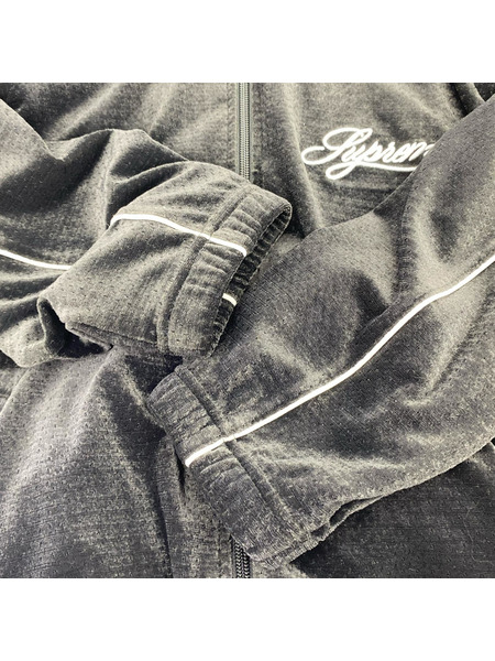 Supreme ジャケット VELOUR MESH JACKET BLACK SIZE:S