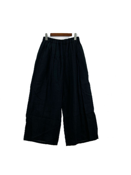 パンツ mizuiroind/リネンボリュームイージーパンツ/BLK
