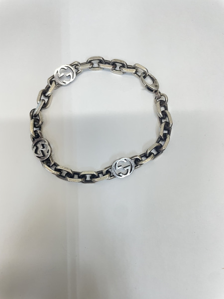 GUCCI インターロッキング G ブレスレット 925 シルバー #18