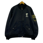 A BATHING APE ブルゾン・ジャンパー 1ST CAMO BOMBER JACKET XL 黒