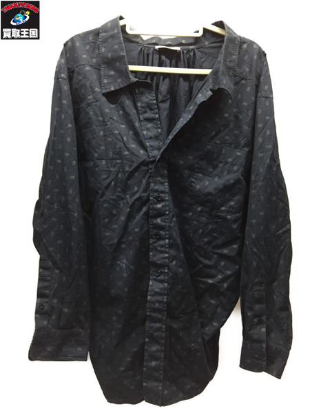 BALENCIAGA/2019/オールオーバーBBロゴ/オーバーサイズシャツ/34/601836 TGL02[値下]