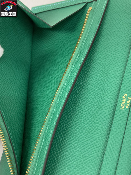 HERMES ベアンスフレ バイカラー 長財布 サイフ B 刻印 エルメス
