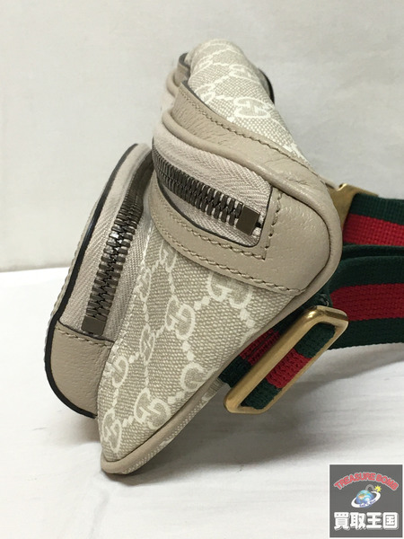 Gucci　GGスプリーム インターロッキングG ウエストバッグ ボディバッグ