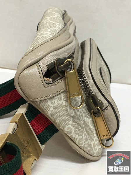 Gucci　GGスプリーム インターロッキングG ウエストバッグ ボディバッグ