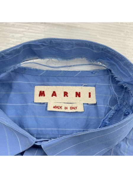 MARNI 長袖シャツ CRASH STRIPE SHIRT