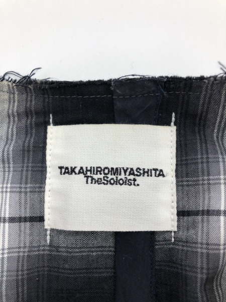TAKAHIRO MIYASHITA The SoloIst. 17AW ガウンシャツ 44 ブラック