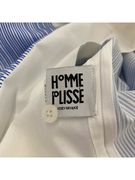 HOMME　PLISSE ISSEY MIYAKE　長袖シャツ　SIZE2 HP71FJ003[値下]