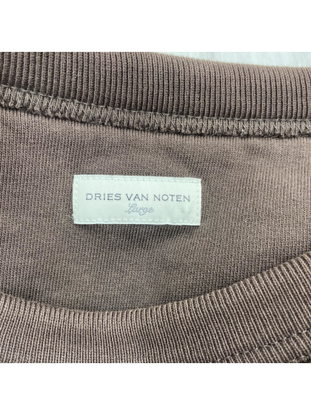DRIES VAN NOTEN DRIES VAN NOTEN トルコ製 2トーンスウェット 茶 (L)