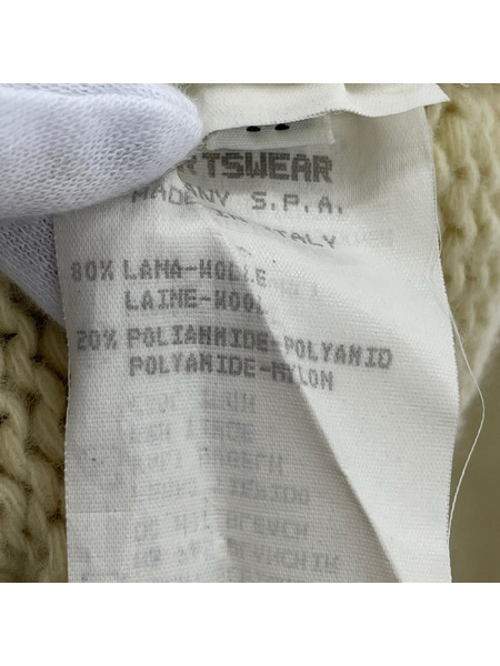 STONE ISLAND ニット・セーター 90s ワッペン (M) アイボリー[値下]