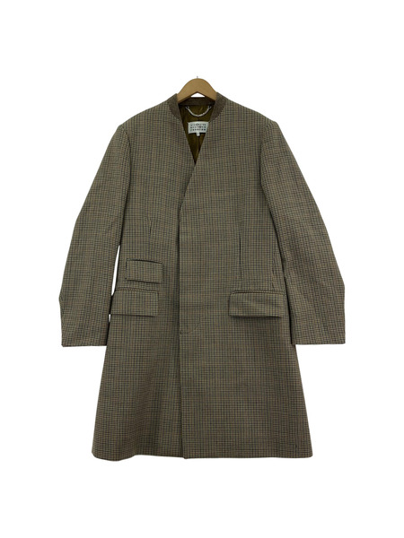 MAISON MARGIELA ジャケット 22AW Tan Collarless Coat