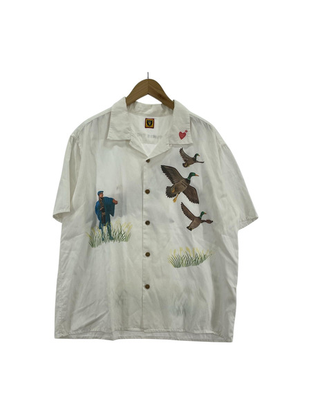 HUMAN MADE S/S オープンカラーシャツ WHT XL｜商品番号