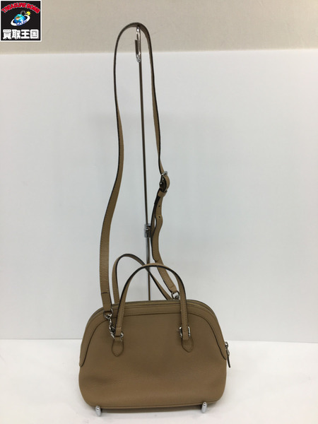 ショルダーバッグ 2WAY ハンドバッグ　ベージュ